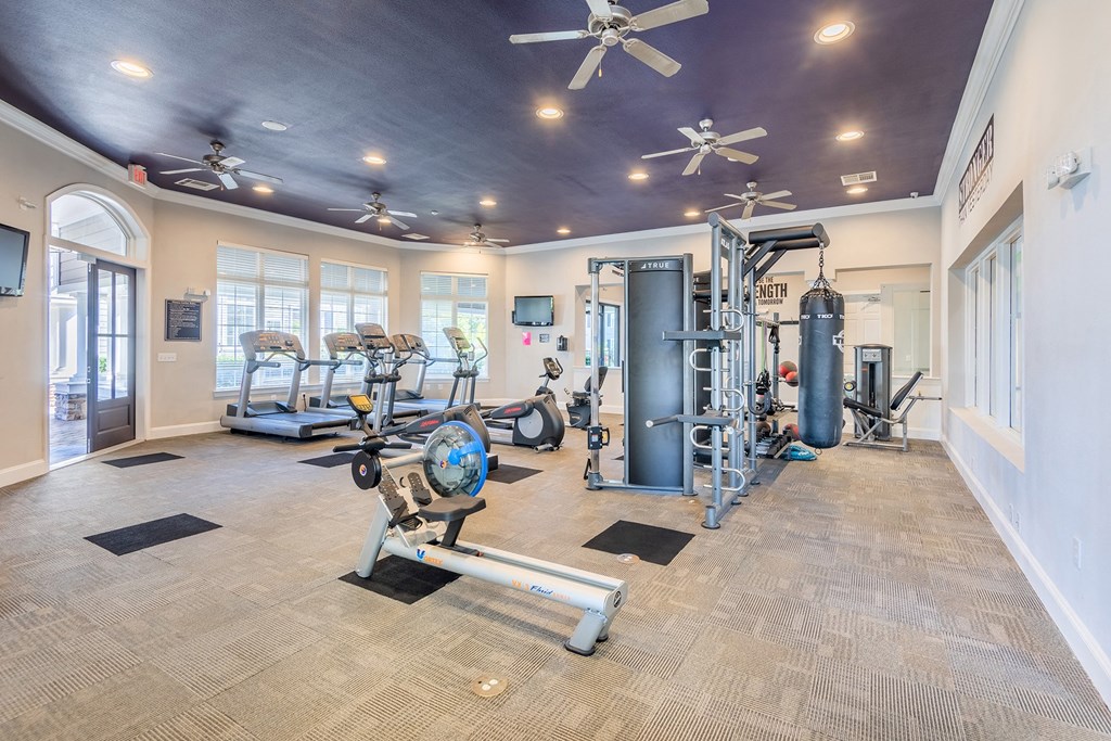 Fully-equipped fitness center - The Crossings at Alexander Place