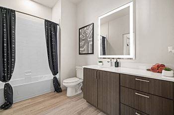 quartz countertops in bathroom