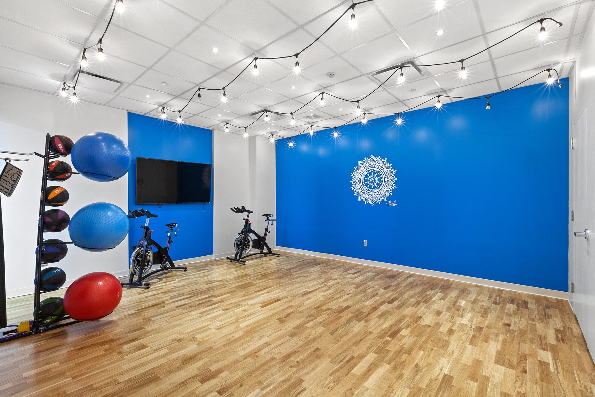 Yoga and spin room - The Republic Apartments