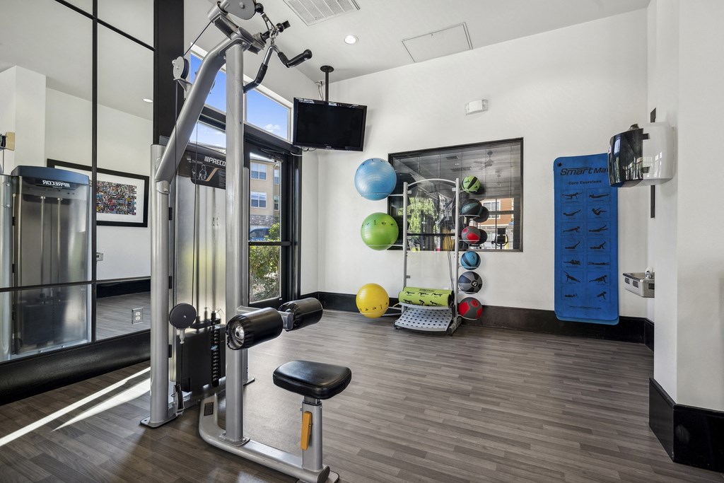 24-hour fitness center - Acadia at Cornerstar Apartments