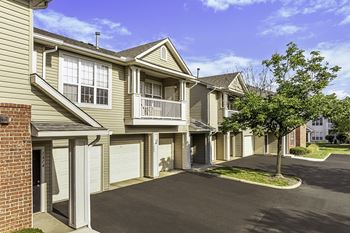 Spacious attached garages available - The Gardens at Polaris