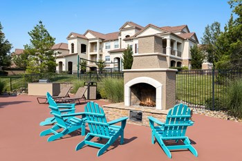 Cordillera Ranch Apartments outdoor fireplace - Photo Gallery 9