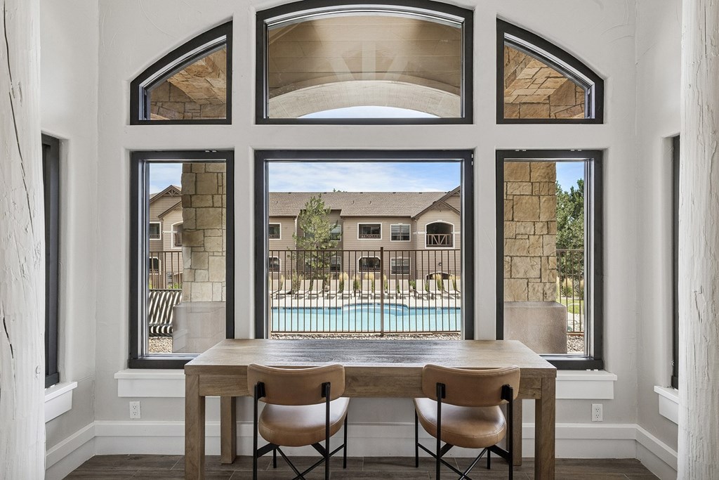 Social nook in clubhouse - Grand Centennial Apartments