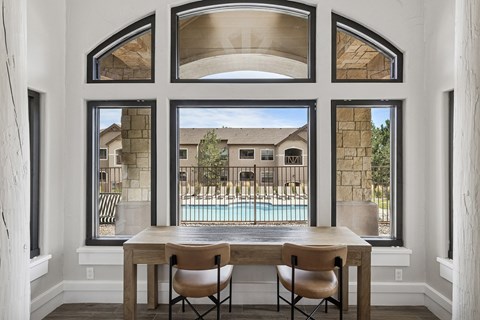 Social nook in clubhouse - Grand Centennial Apartments