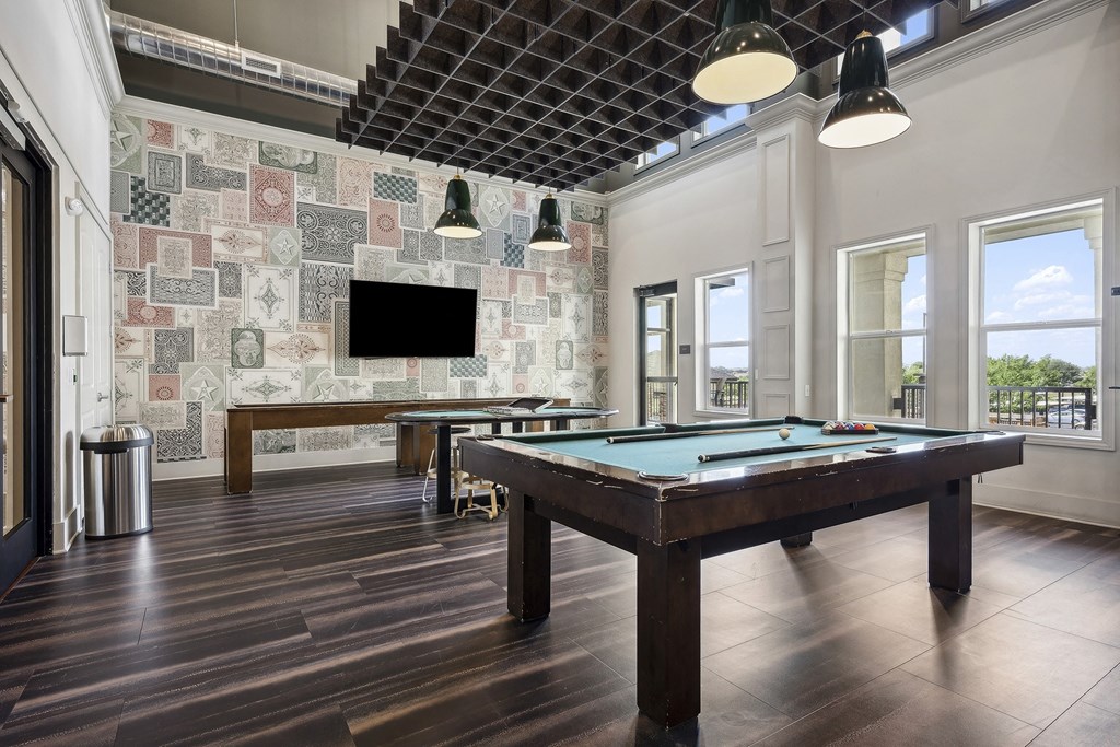 Resident clubhouse game room - Rise at 2534