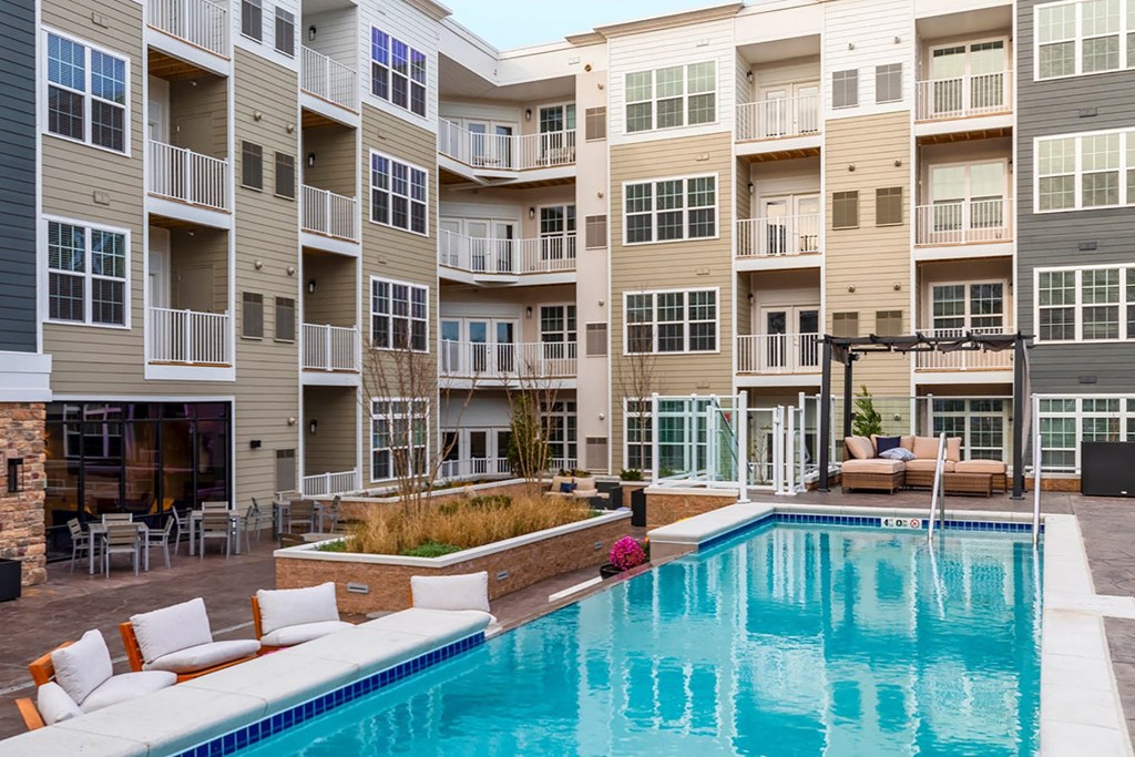 The Airdrie at Paoli Station resort-style pool