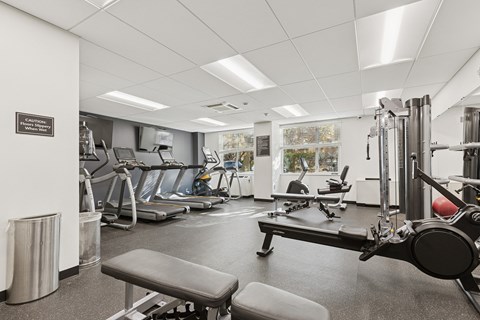 24-hour fitness center - Hill House at Chestnut HIll
