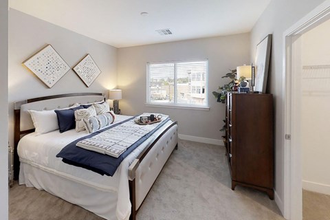 Lansdale Station Apartments carpeted bedroom