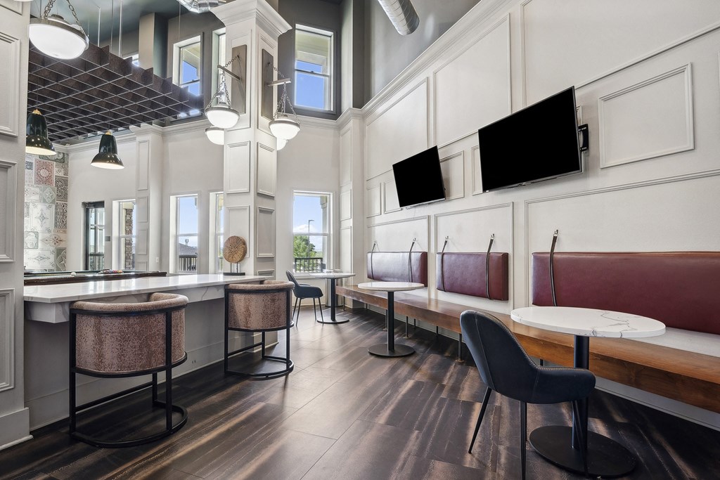 Resident clubhouse sports room - Rise at 2534