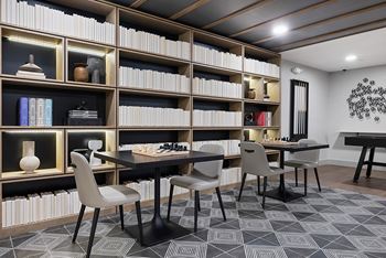 Card and game room with chess tables - Stonehill at West Orange