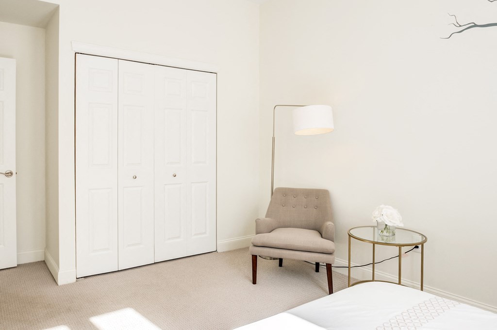 The Broderick carpet in bedroom