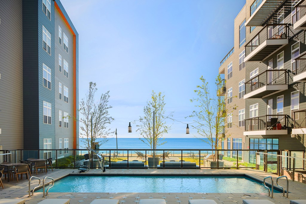 Resort-style swimming pool - BLVD at Revere Beach
