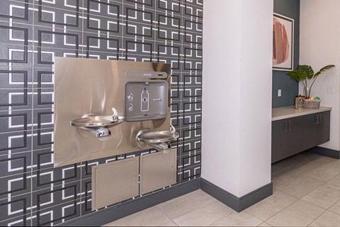 Eco-friendly water bottle station - NOVA at Green Ranch