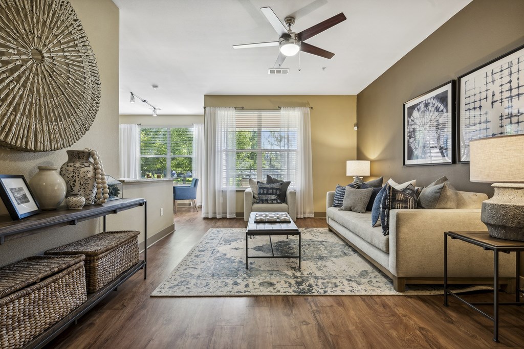 Bamboo or wood-look flooring - Acadia at Cornerstar Apartments