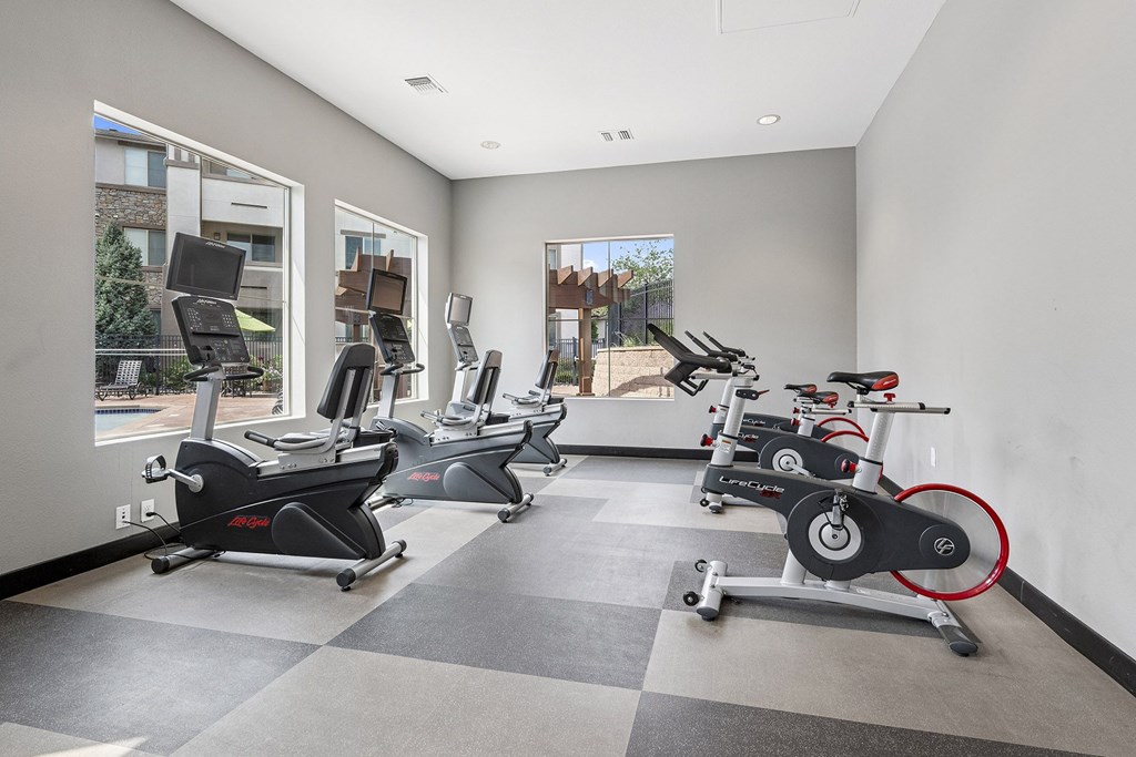State-of-the-art cardio equipment - First and Main Apartments