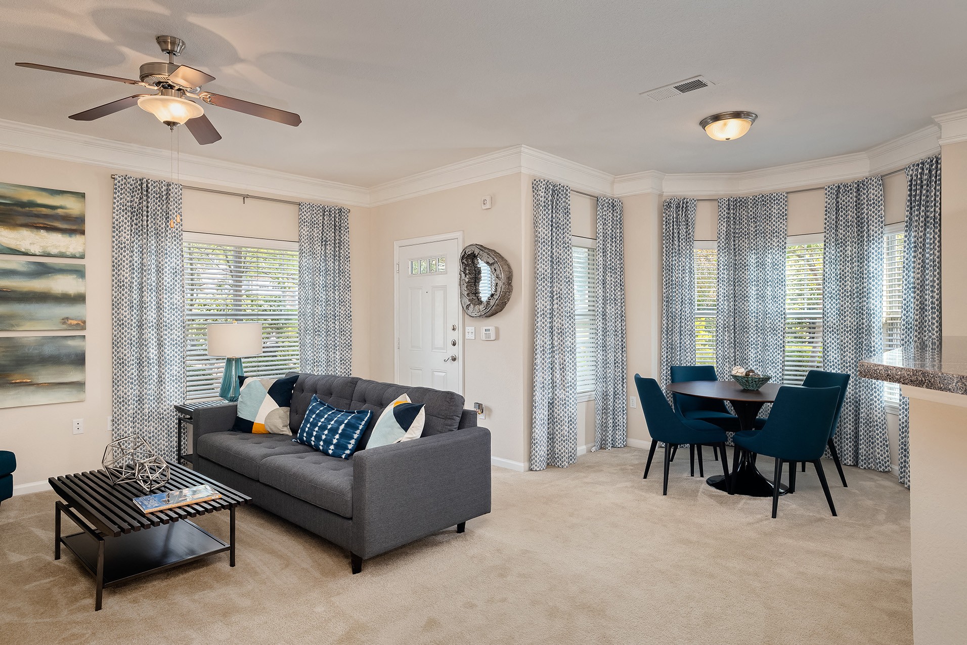 Carrington at Shoal Creek - Staged dining nook with carpet