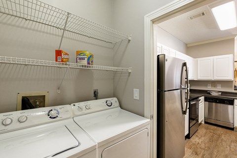 Island Park and Harbor Town Square Apartments - Full-sized washer/dryer