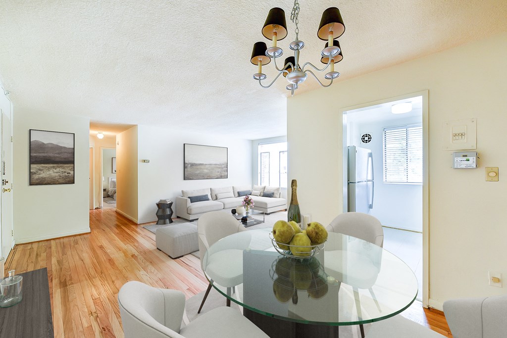 The Crestmont apartment interior dining area
