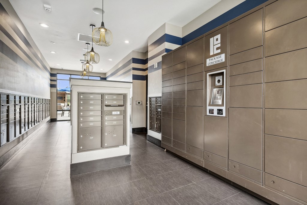 Electronic parcel locker system - Enclave at Cherry Creek