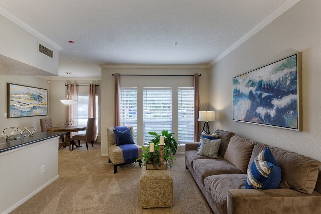 The Vineyards large windows and breakfast counter