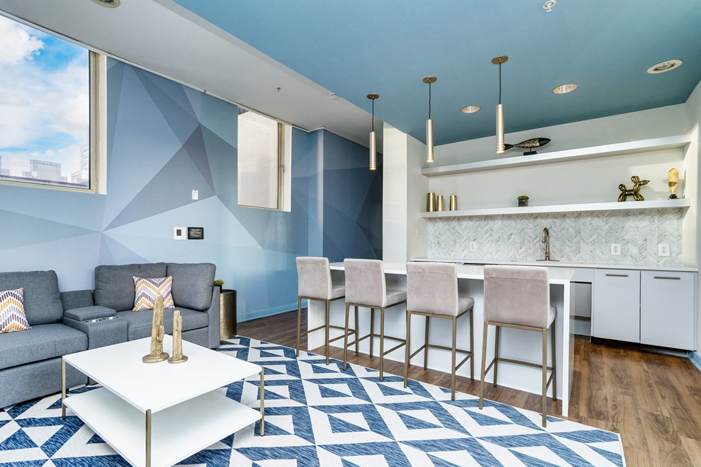 The Kirby - poolside lounge area