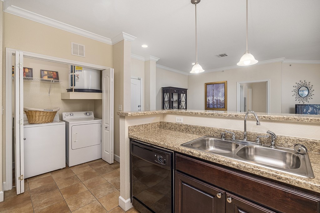 Full-sized washer/dryers in every unit - DeLayne at Twin Creeks