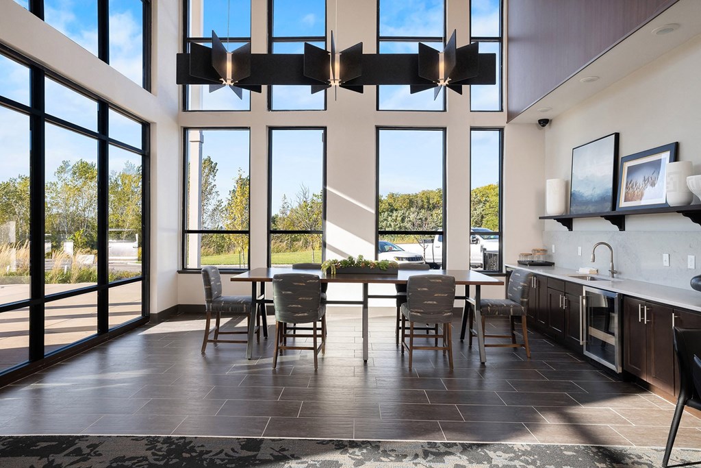 Element 25 social gallery and lunch tables