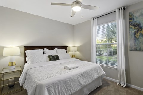 Lighted ceilings in main bedrooms - Courtney Station Apartments