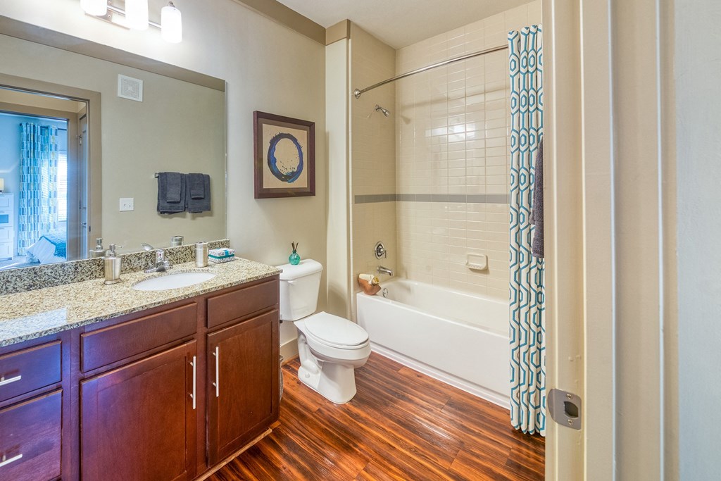 The Oaks at Johns Creek - Granite countertops in bathrooms