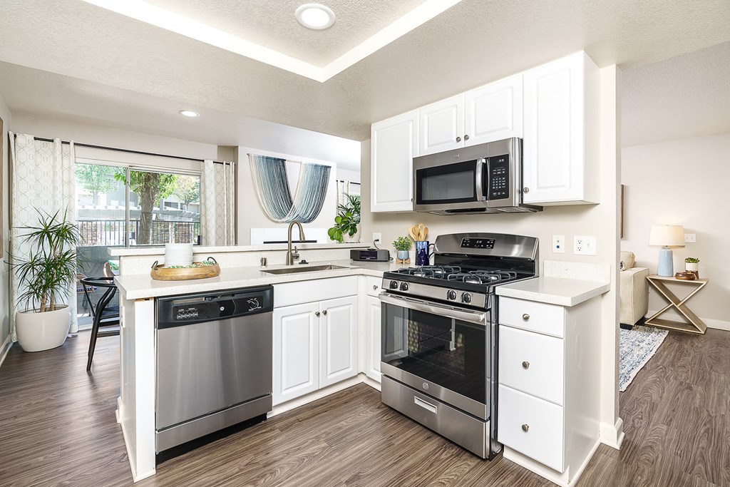 The Cascades Apartments stainless steel appliances