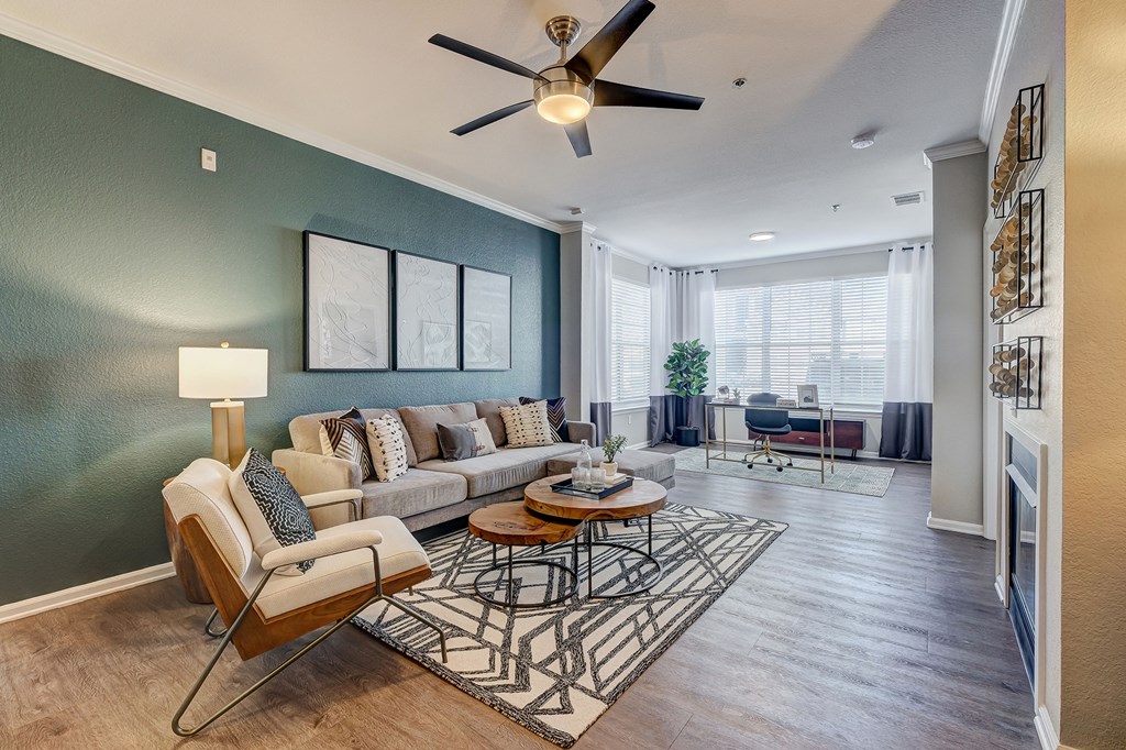 Lighted ceiling fans in select areas - Emmersyn at Lone Tree