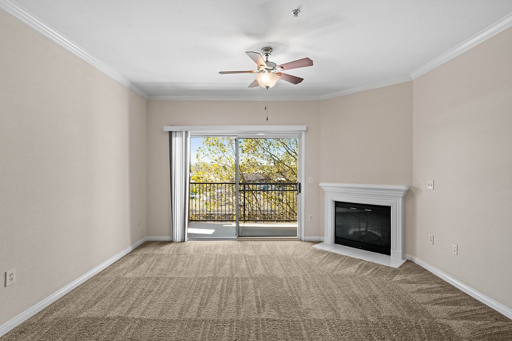 Fireplace available in select units