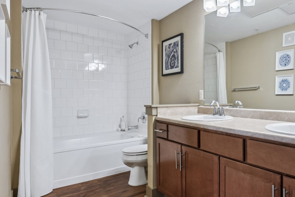 Large soaking tubs - Acadia at Cornerstar Apartments
