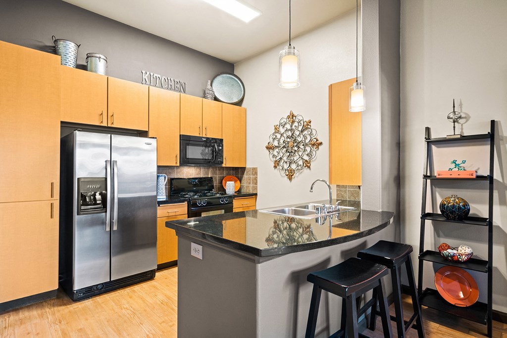 Foothills at Old Town Apartments fridge with icemaker