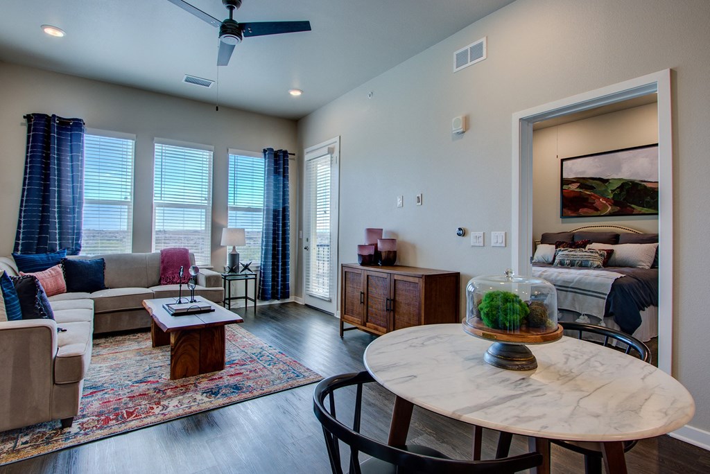 Rise at 2534 apartment interior living room