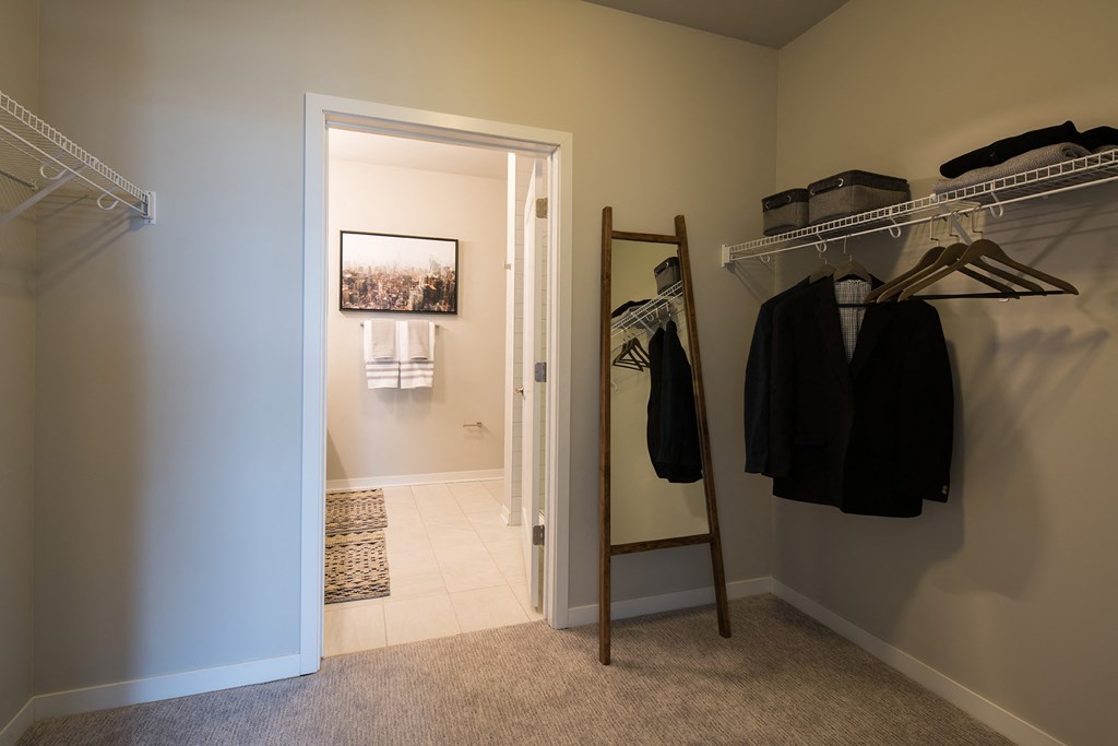 Spacious walk-in closets available - Onyx Edina