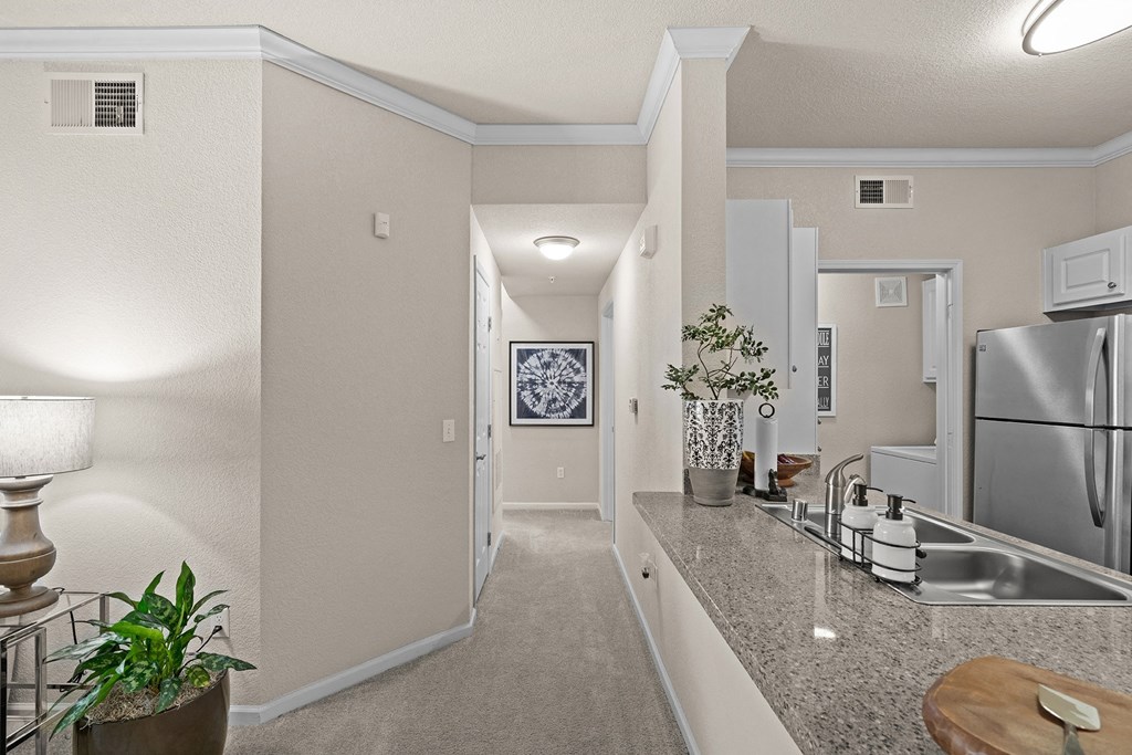 Carpeted common areas - Willow Spring Apartments