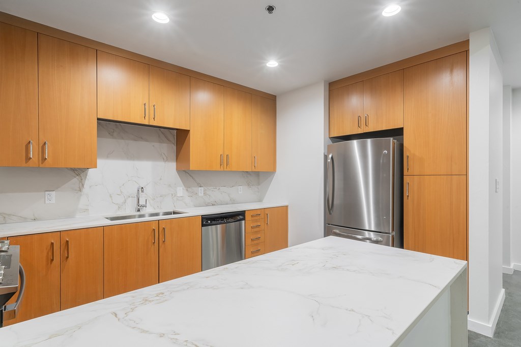 White marble countertops in select units - Main 3 Downtown