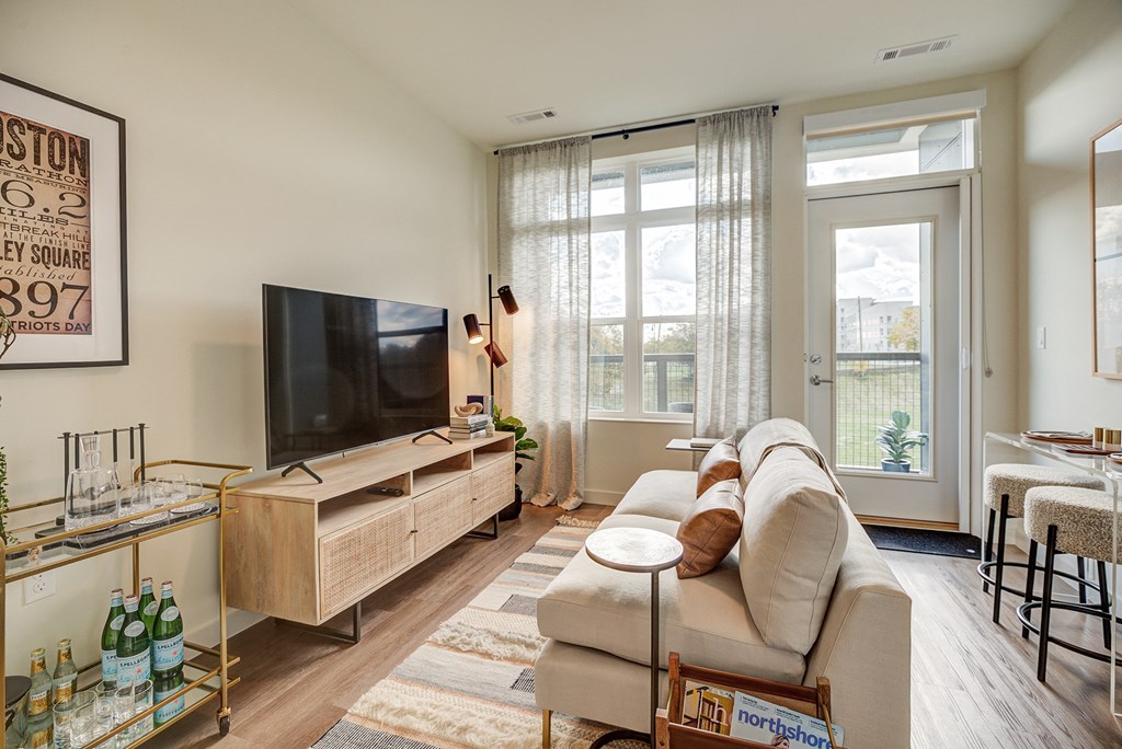 Spacious living area - BLVD at Revere Beach