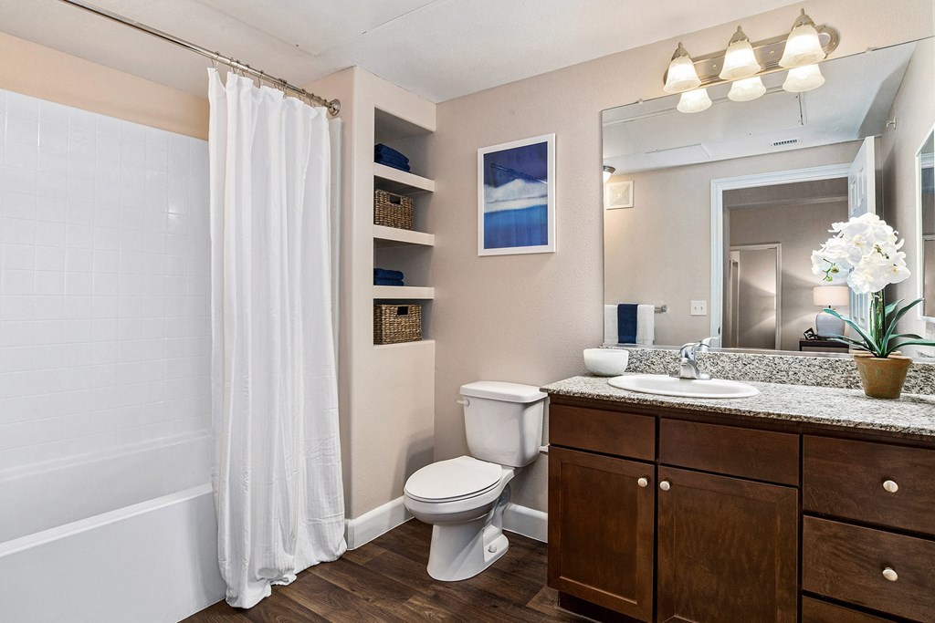 First and Main Apartments wood-style flooring