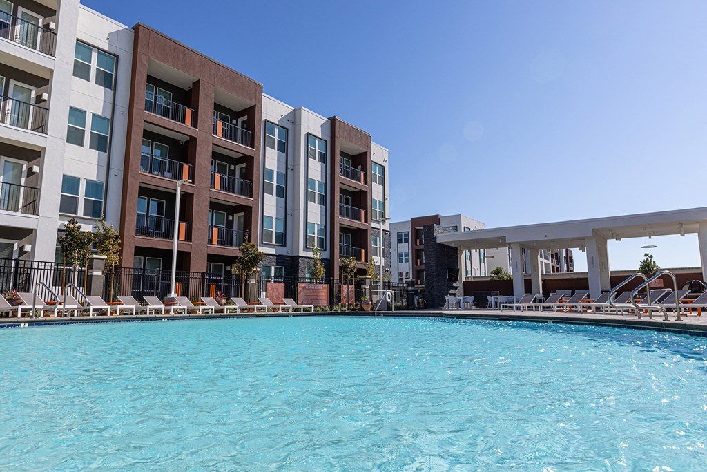 Balcony or patio with pool view - NOVA at Green Valley