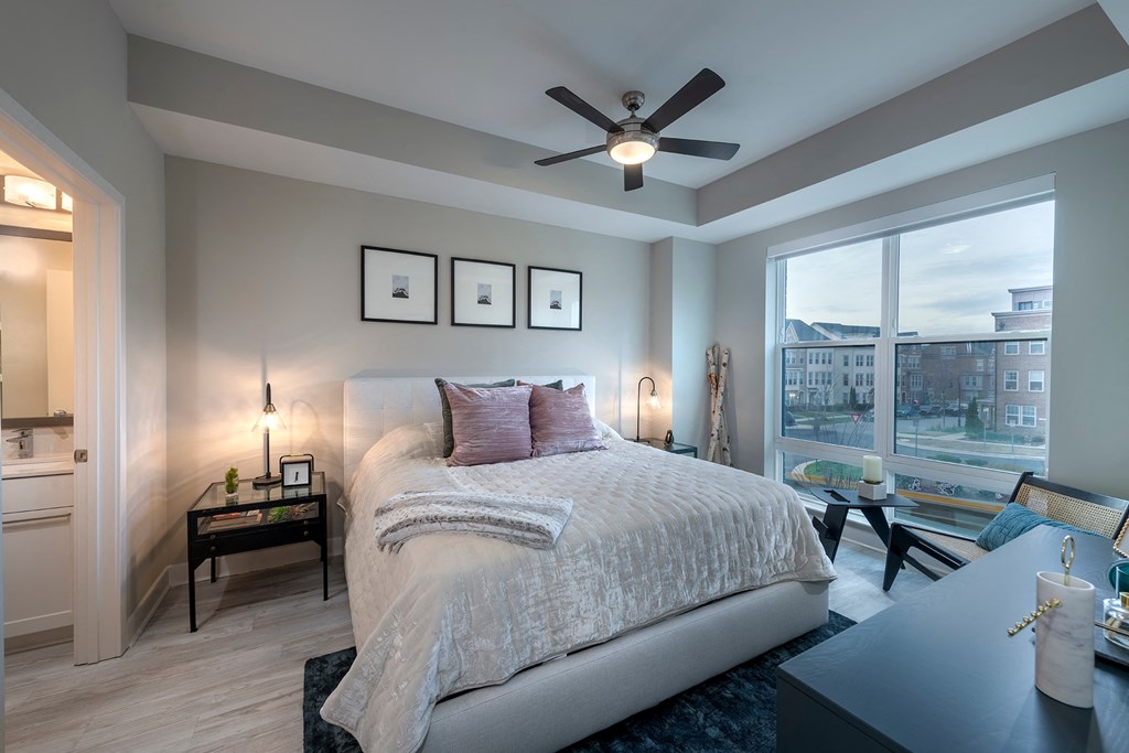 Ceiling fans in living rooms and bedrooms - Rockwell at Crown