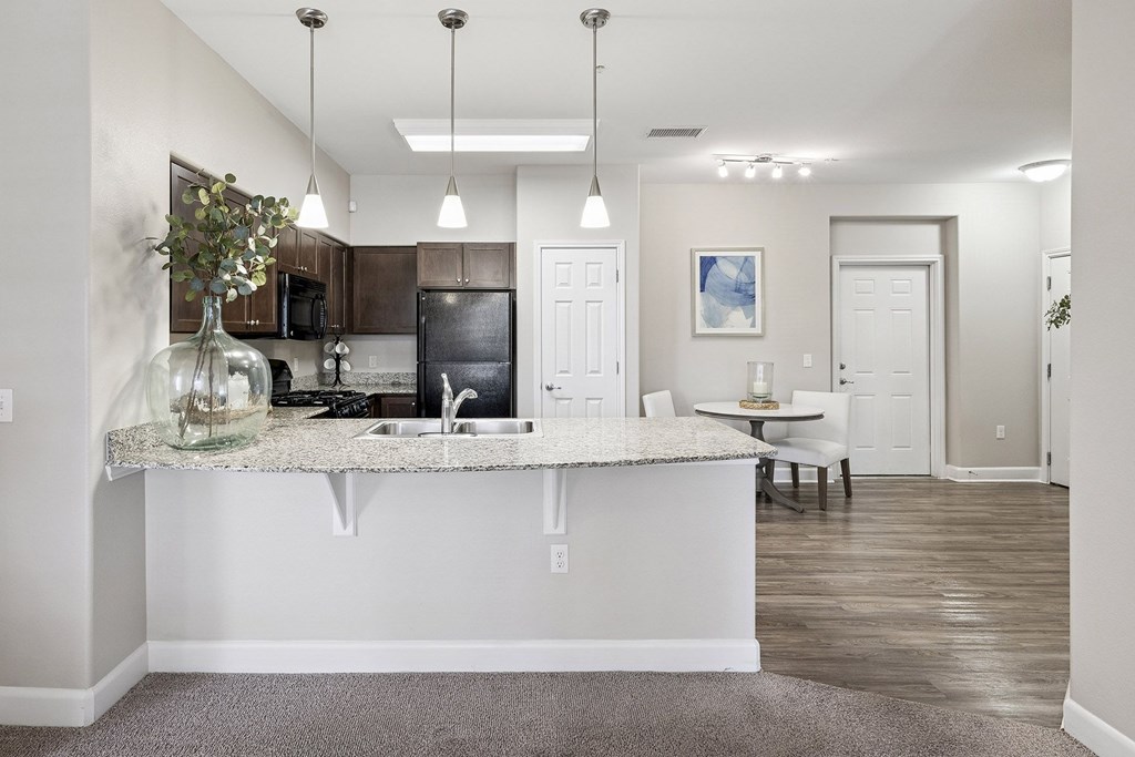 Granite countertops - First and Main Apartments