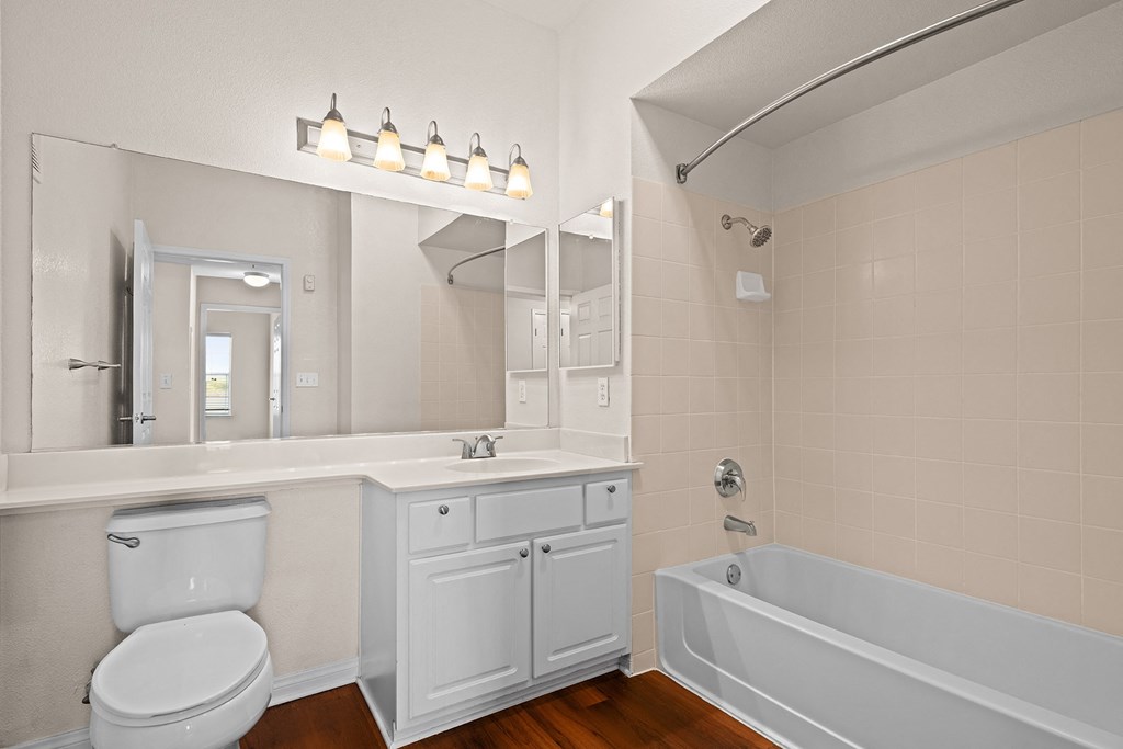 Well-lit bathrooms - Mountain Shadows Apartments