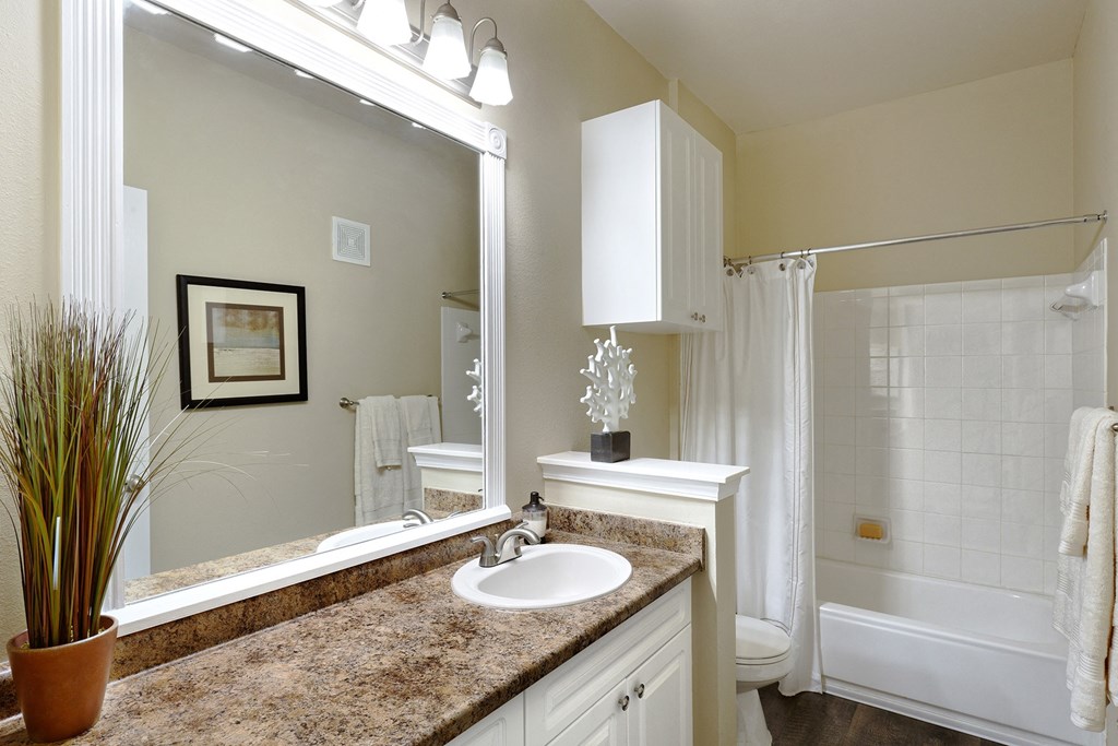 Belle Harbour Apartments bathroom vanity