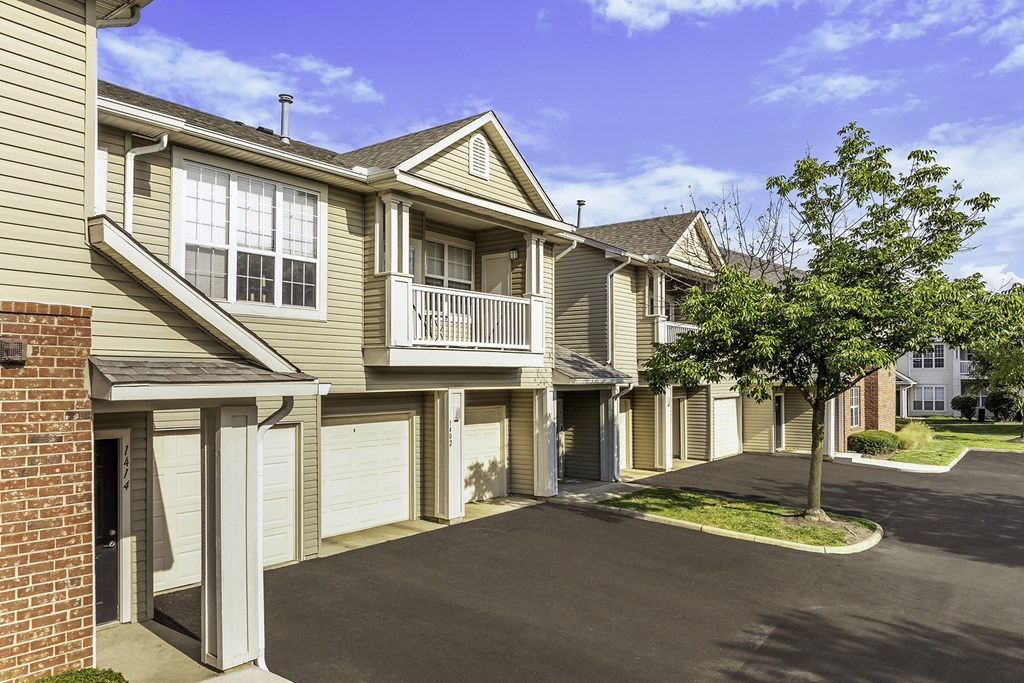 Spacious attached garages available - The Gardens at Polaris