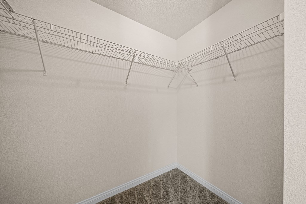 Spacious walk-in closets - Mountain Shadows Apartments