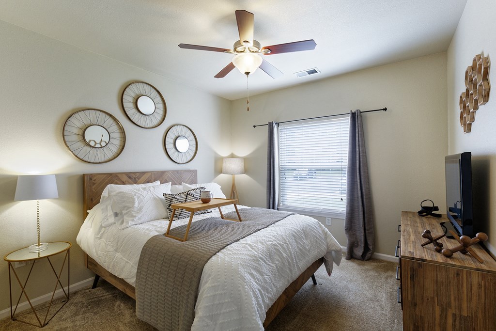 Lantern Woods Apartments - Ceiling fans in bedrooms and living room
