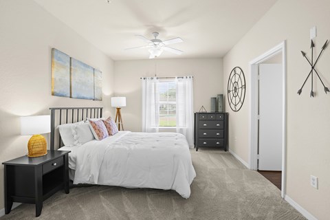 Carpeted bedrooms - Asprey at Lake Brandon Apartments