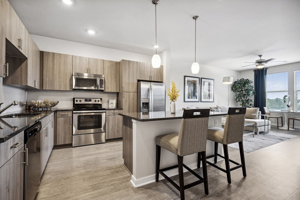 Granite countertops and island top - Enclave at Cherry Creek